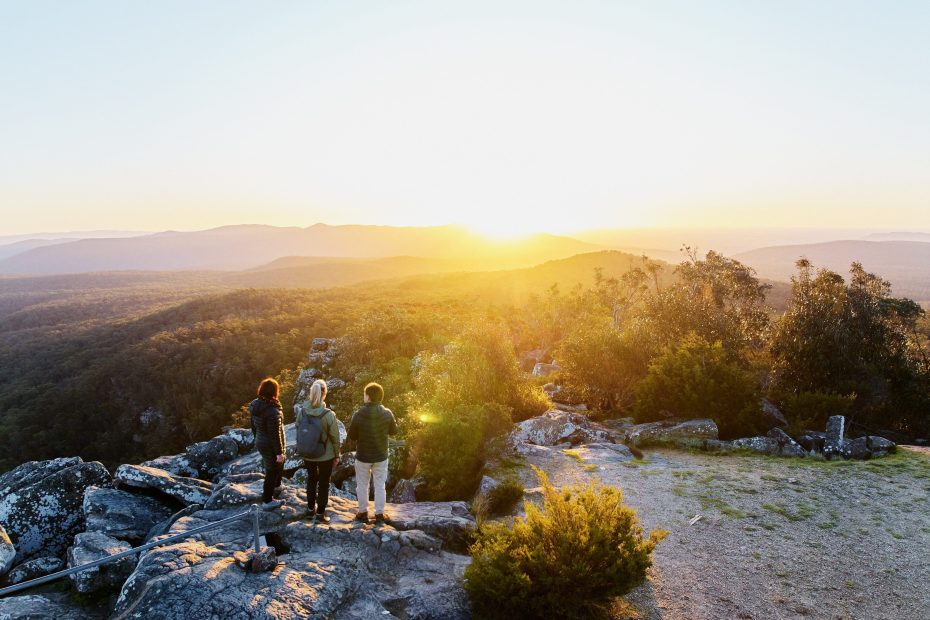 Enjoying epic views on the Grampians Peaks Trail