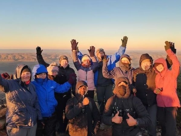 Larapinta Mt Sonder Group Photo | Park Trek Larapinta Walking Tour