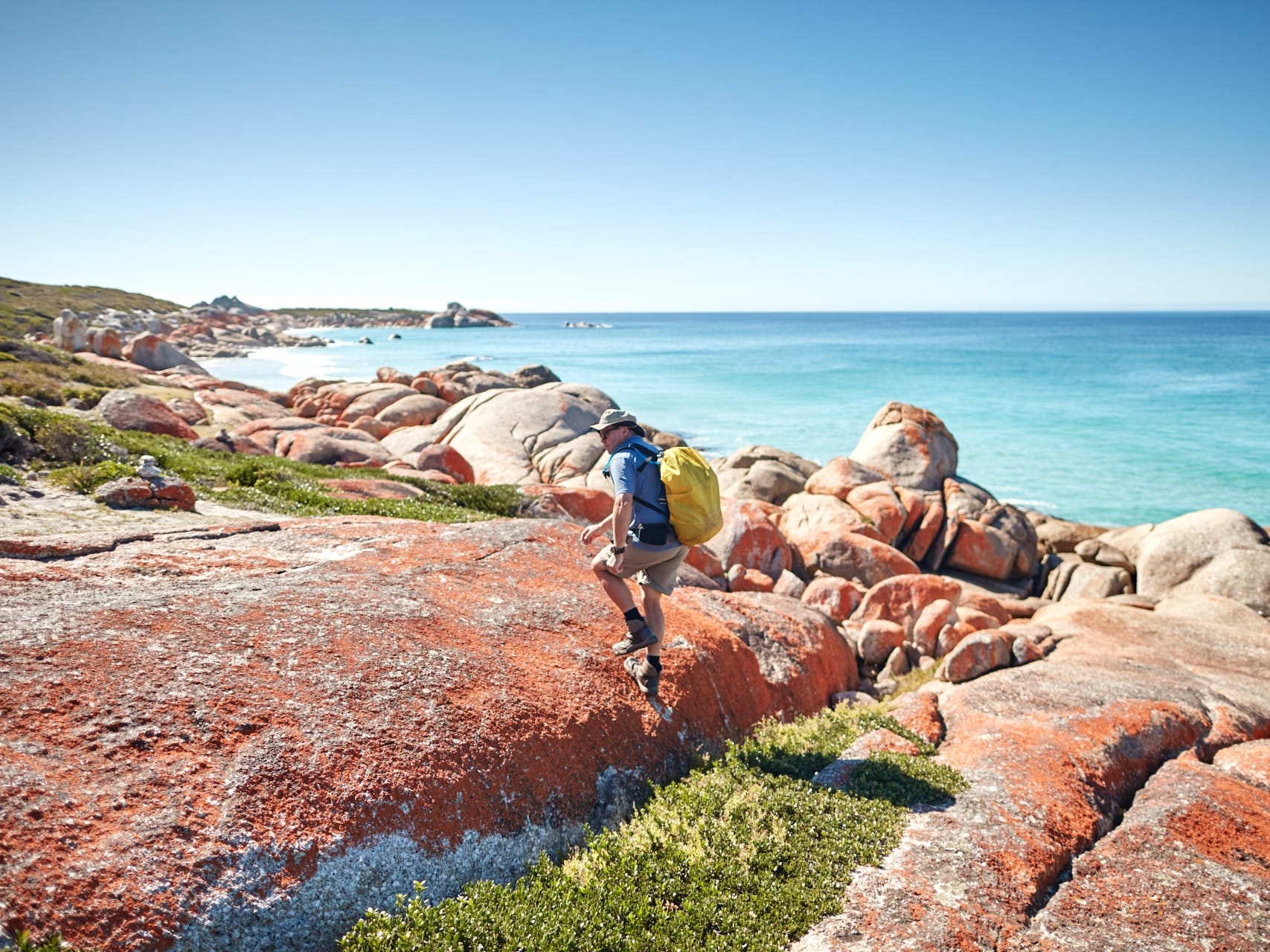 Bay of Fires-elementor-io-optimized | Park Trek Four-day Bay of Fires walk itinerary showing daily distances, walking hours and track grades